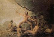 Francisco Goya Cannibals gazing at their victims Germany oil painting artist